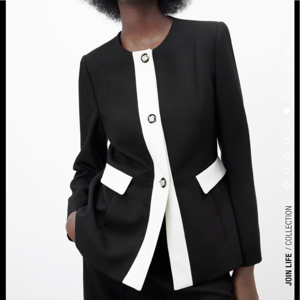 🌺🌺 ZARA Mixed Fitted Jacket 🌺🌺